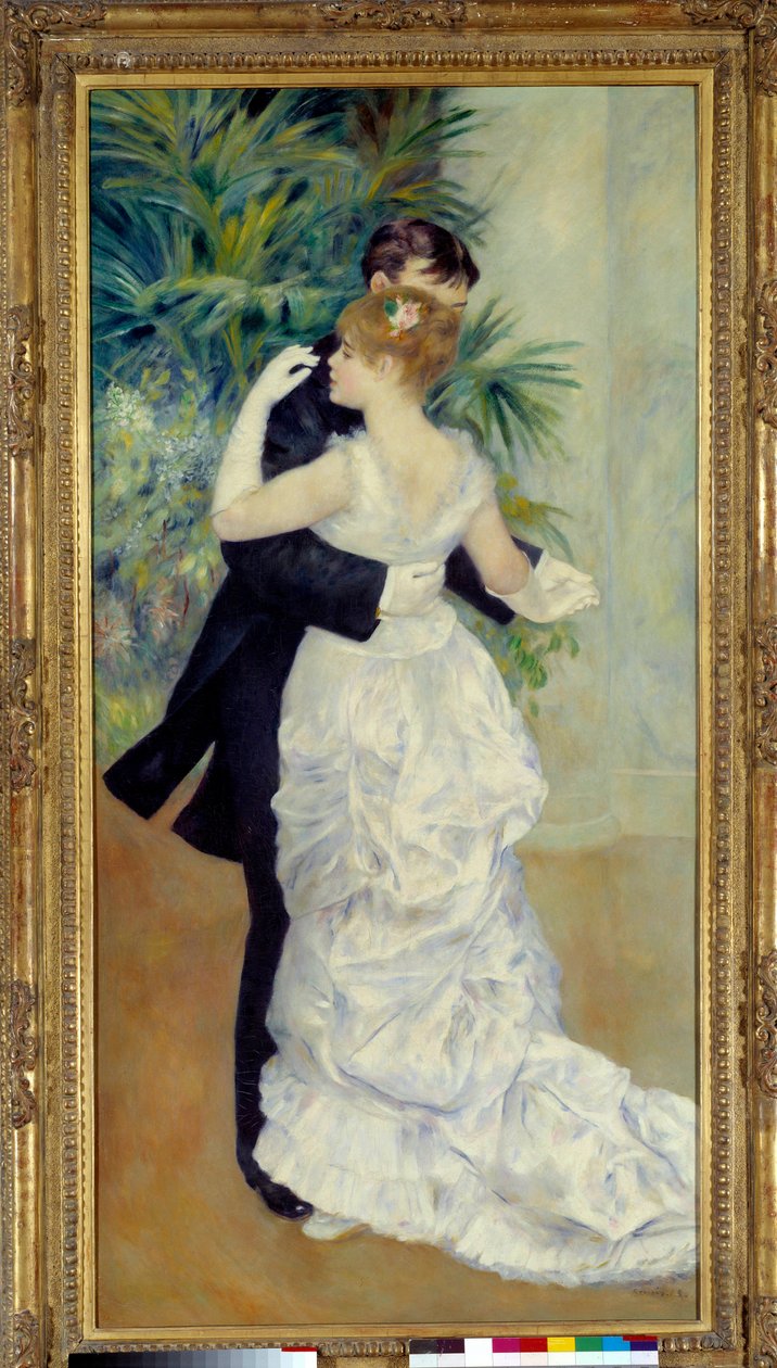 Dansen har byen. Maleri av Pierre Auguste Renoir (1841-1919) som representerer Suzanne Valadon og Paul Lhote av Pierre Auguste Renoir