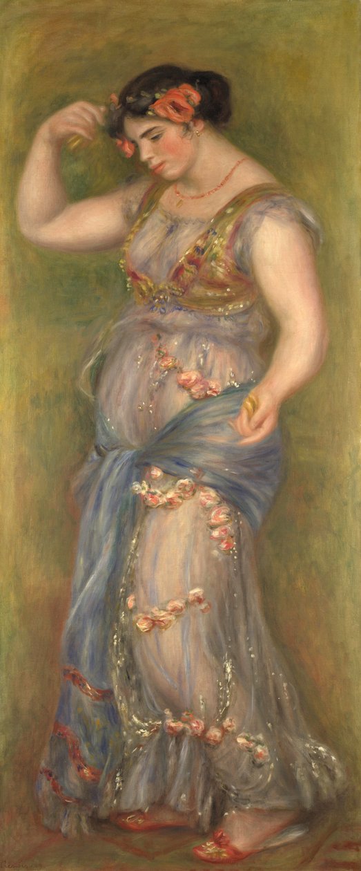 Dansende jente med kastanjetter, 1909 av Pierre Auguste Renoir