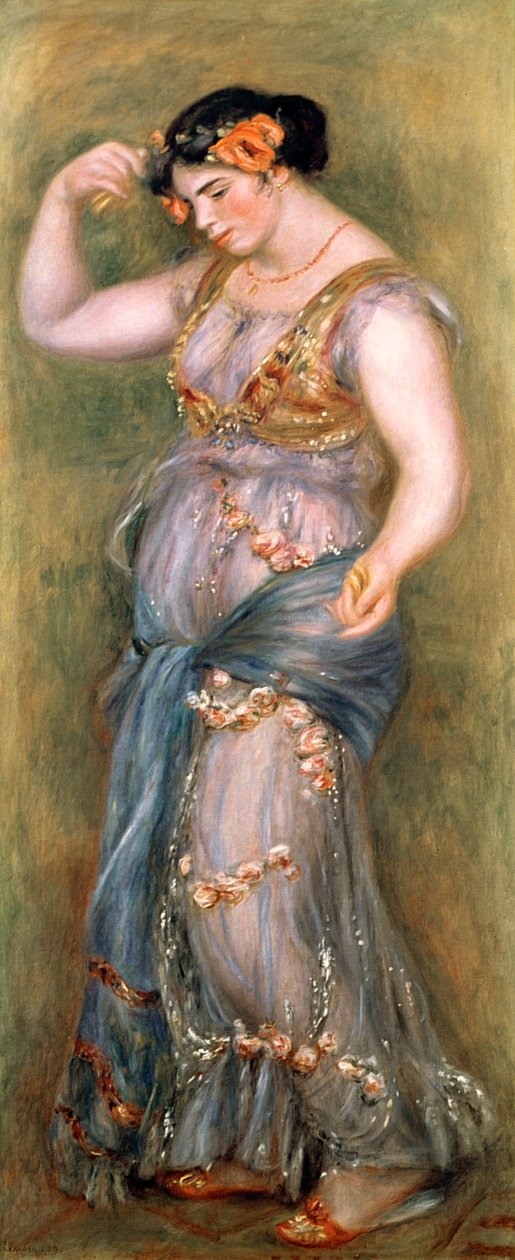 Dansende jente med kastanjetter, 1909 av Pierre Auguste Renoir