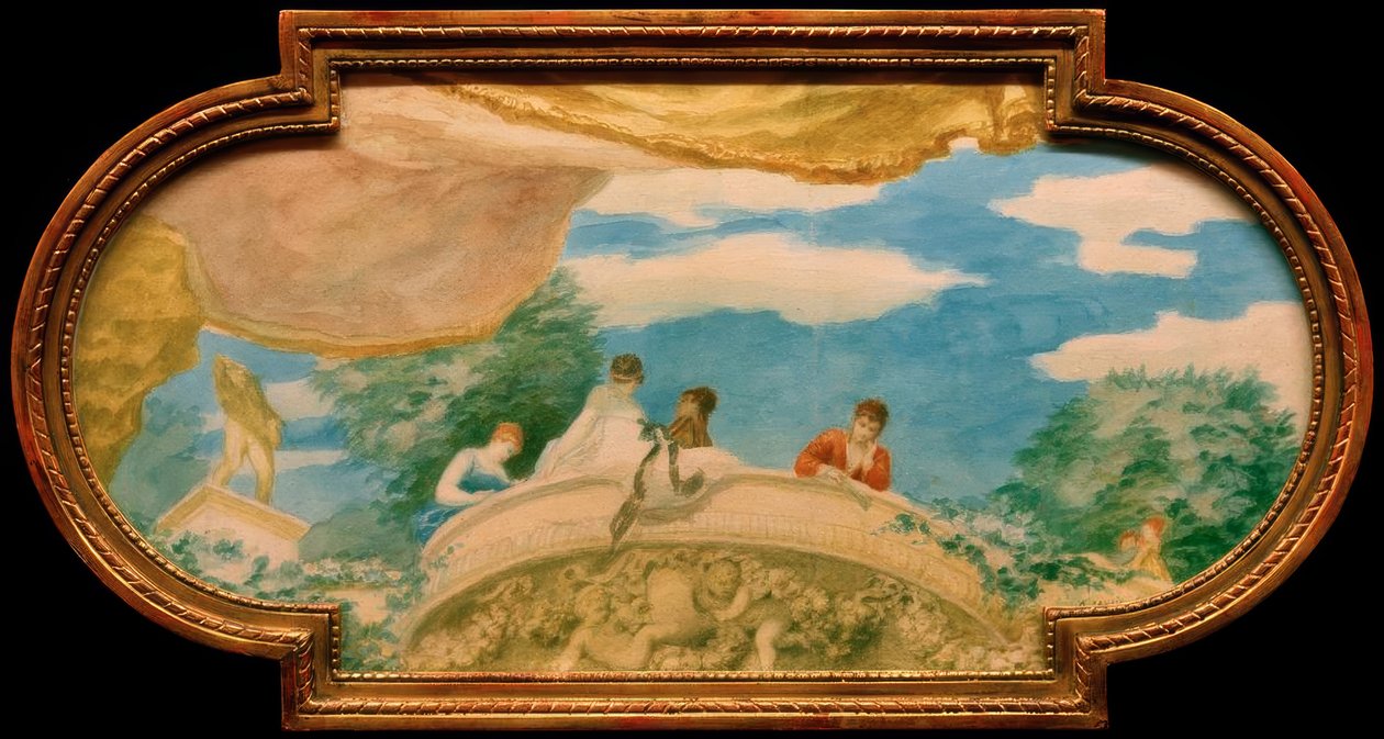 Design for et takmaleri av Pierre Auguste Renoir