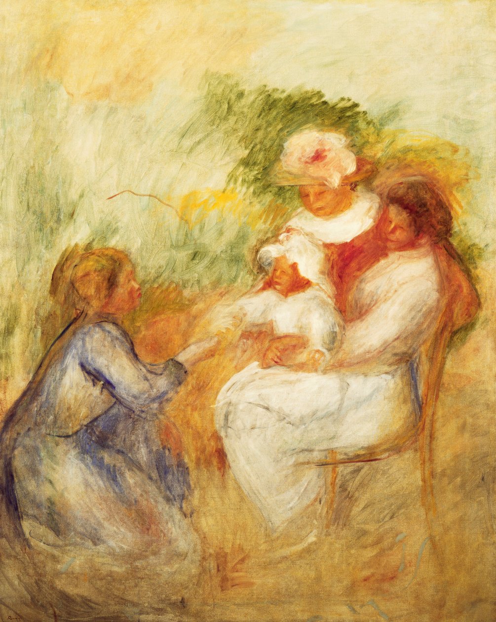 Familie; Familien, ca. 1896 av Pierre Auguste Renoir