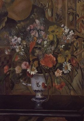 Blomster i en vase av Pierre Auguste Renoir