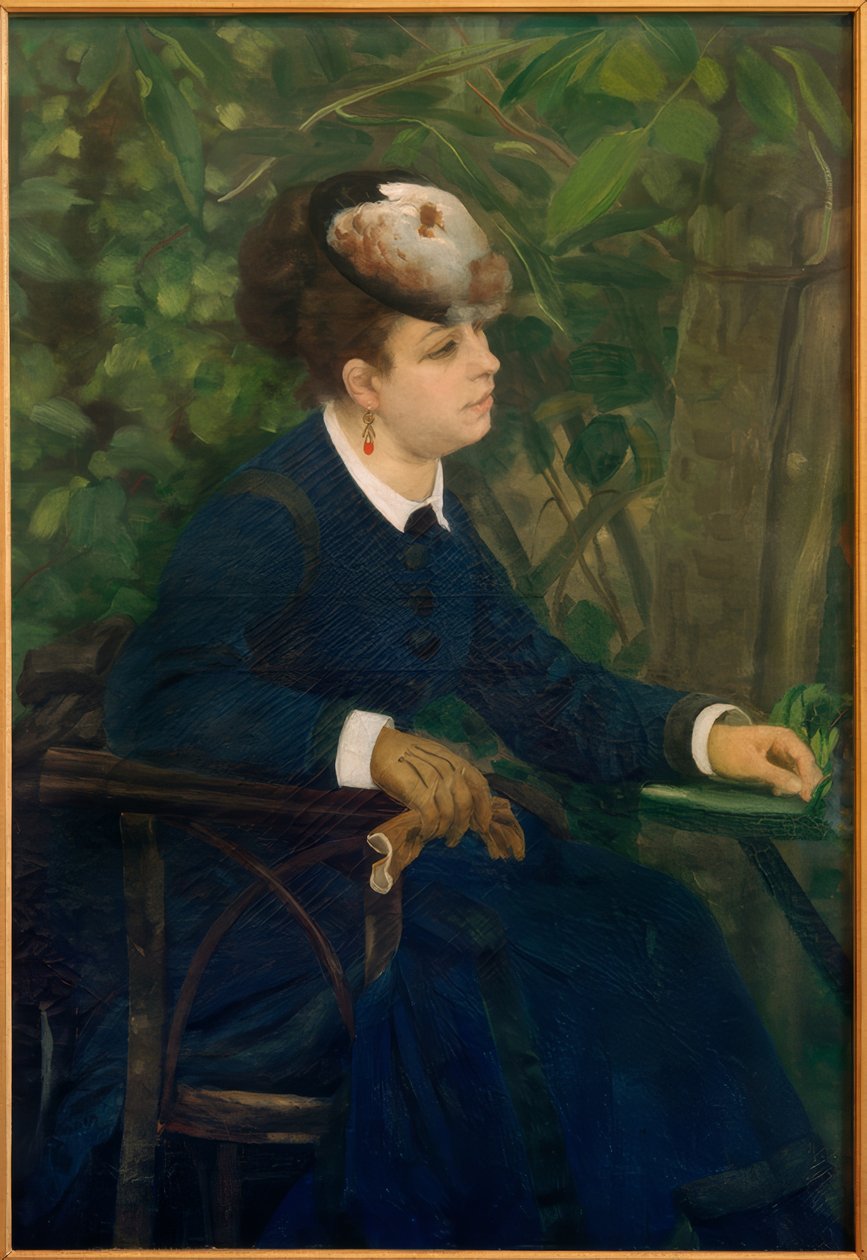 Kvinne i hagen av Pierre Auguste Renoir