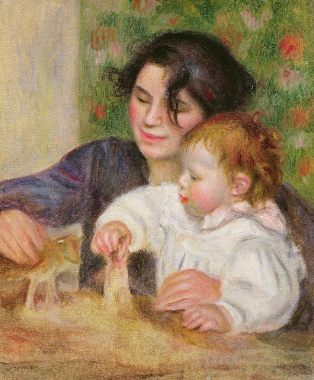 Gabrielle og Jean, ca. 1895-6 (olje på lerret) av Pierre Auguste Renoir