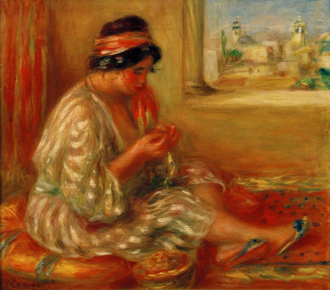 Gabrielle på algerisk av Pierre Auguste Renoir