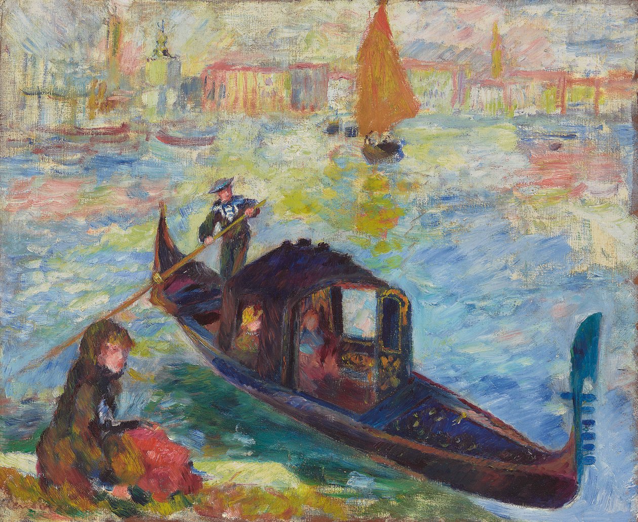 Gondol, Venezia, 1881 av Pierre Auguste Renoir
