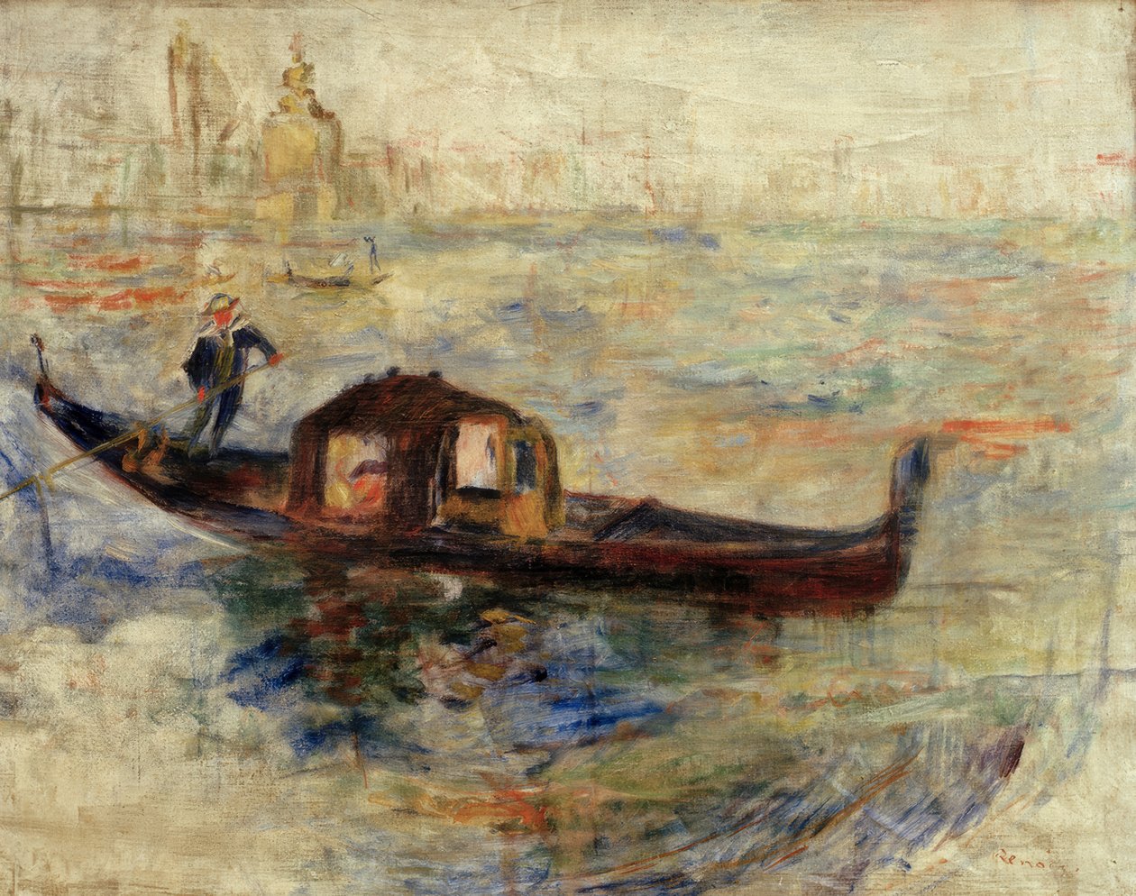 Gondol i Venezia av Pierre Auguste Renoir