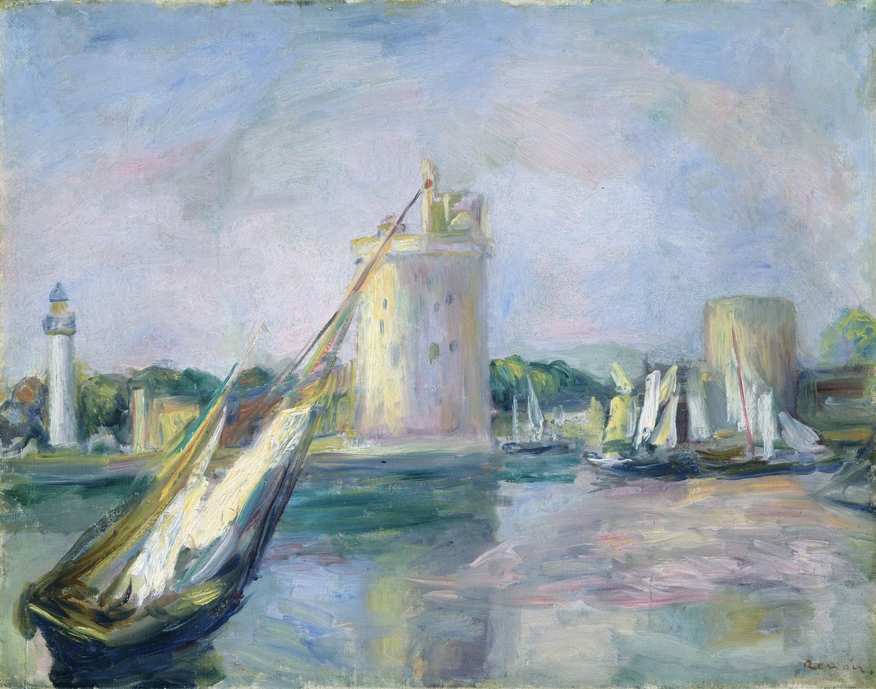 Havneinngangen til La Rochelle, 1896. av Pierre Auguste Renoir