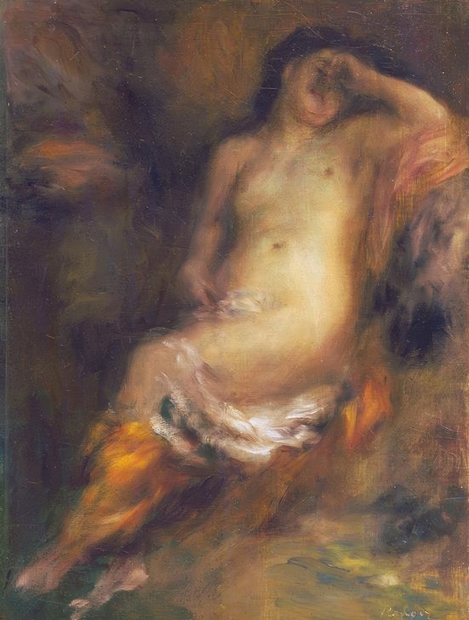 Badegjester mistet i søvne av Pierre Auguste Renoir
