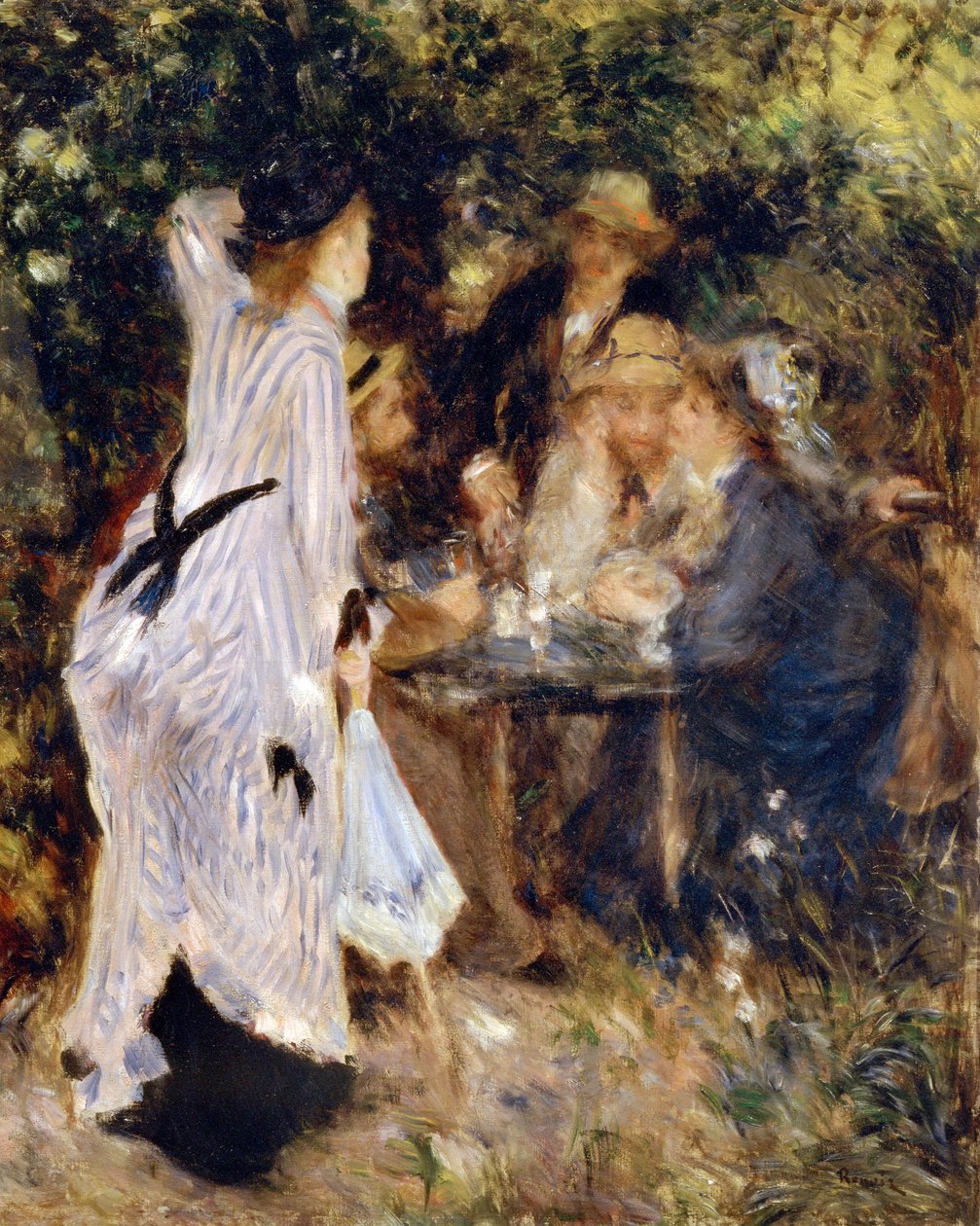 I hagen Au Jardin du Moulin de la Galette, 1876. av Pierre Auguste Renoir