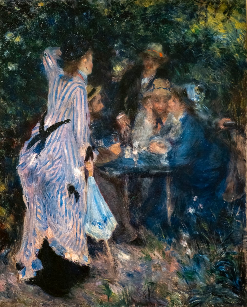 I hagen. Under trærne i Moulin de la Galette av Pierre Auguste Renoir