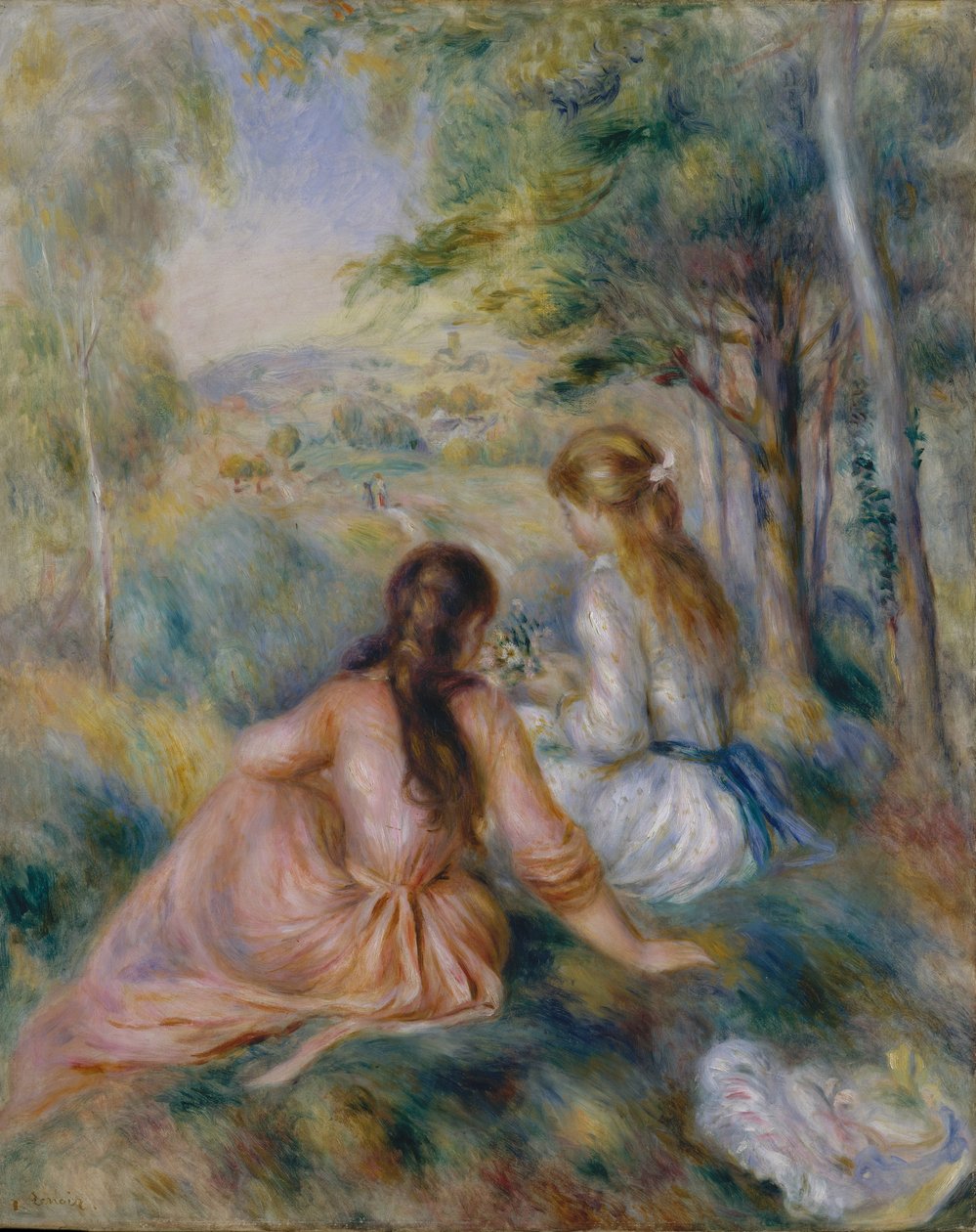 I Engen, 1888-92 av Pierre Auguste Renoir
