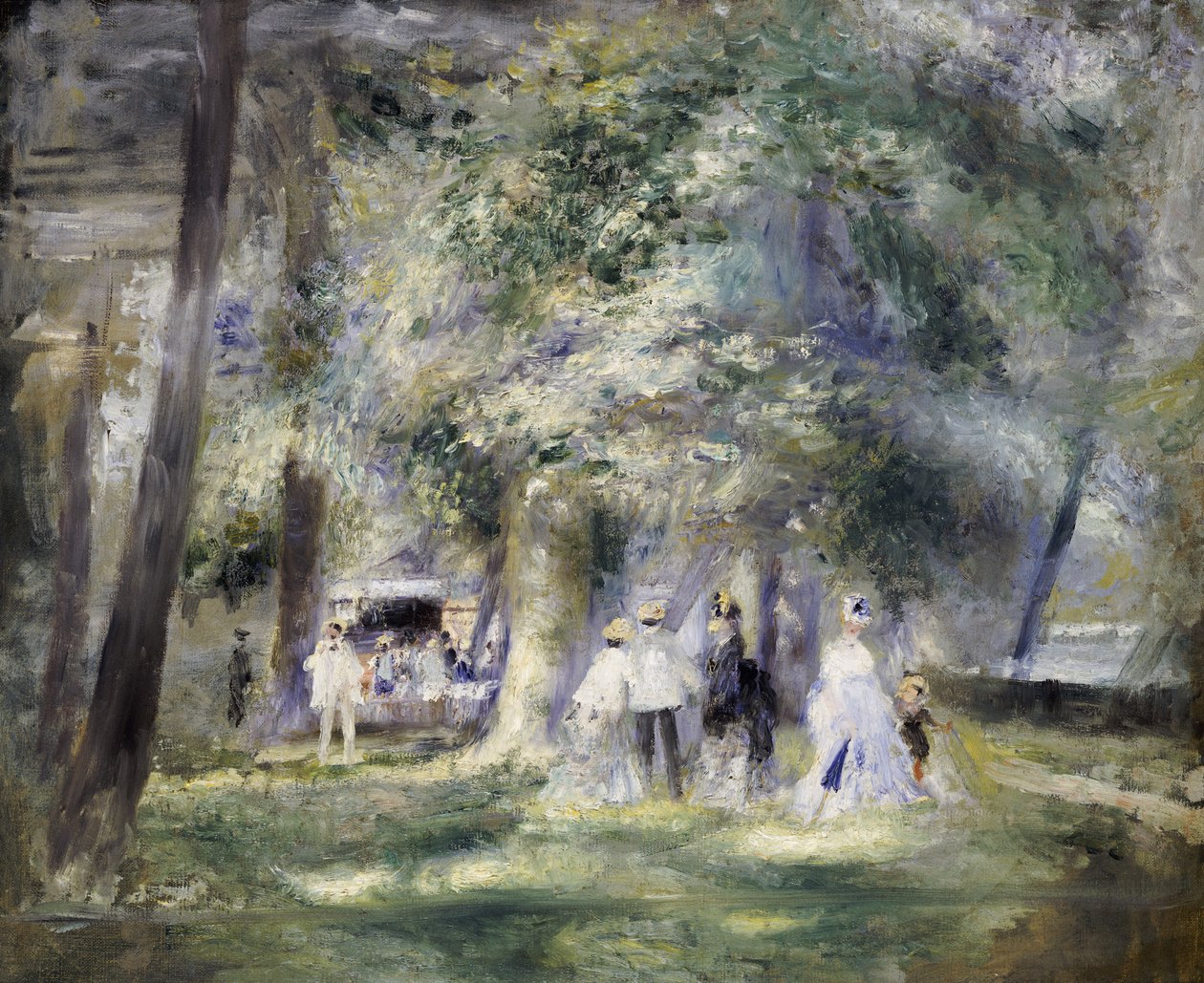 I parken ved Saint-Cloud, 1866 av Pierre Auguste Renoir