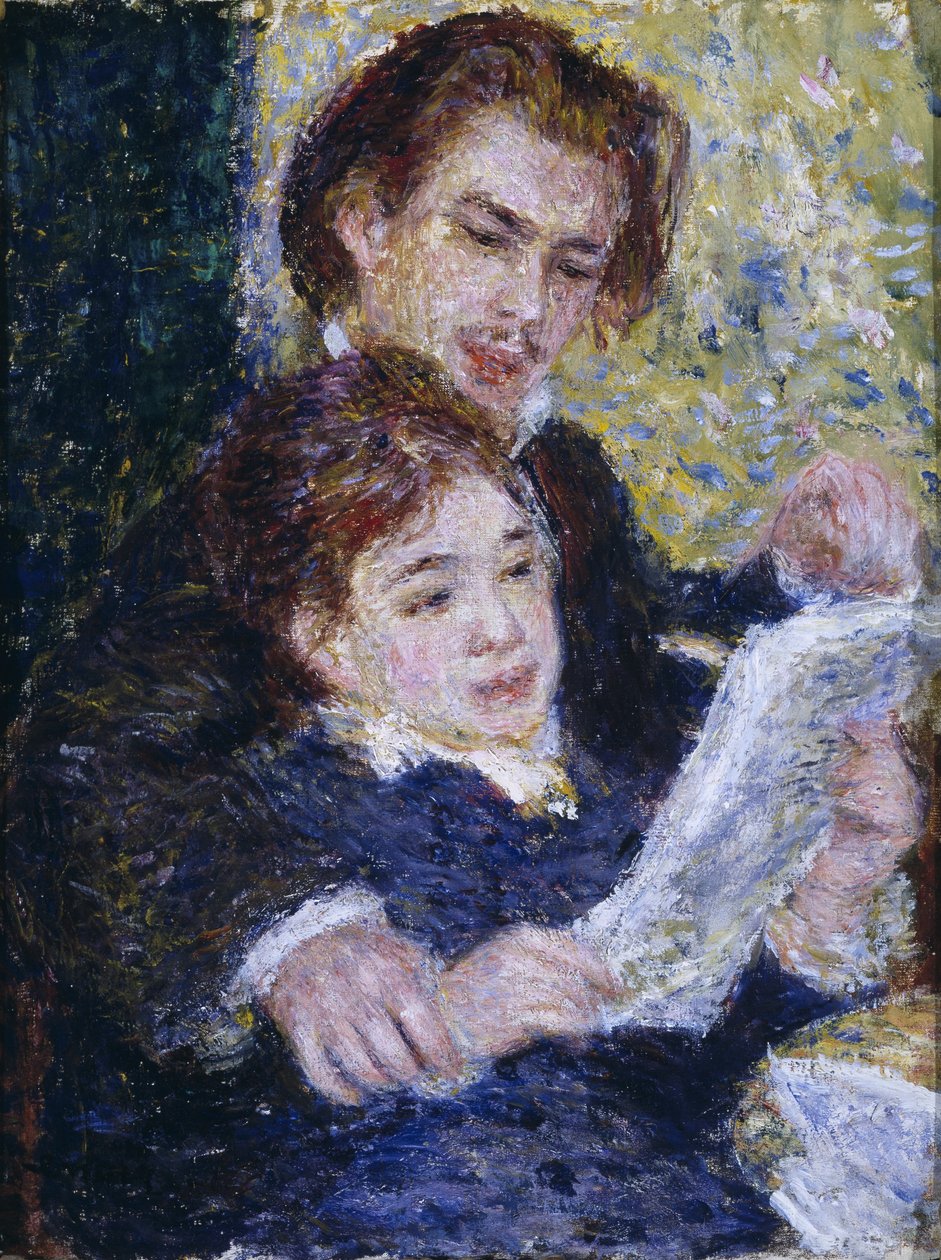I studio: Georges Riviere og Marguerite Legrand av Pierre Auguste Renoir