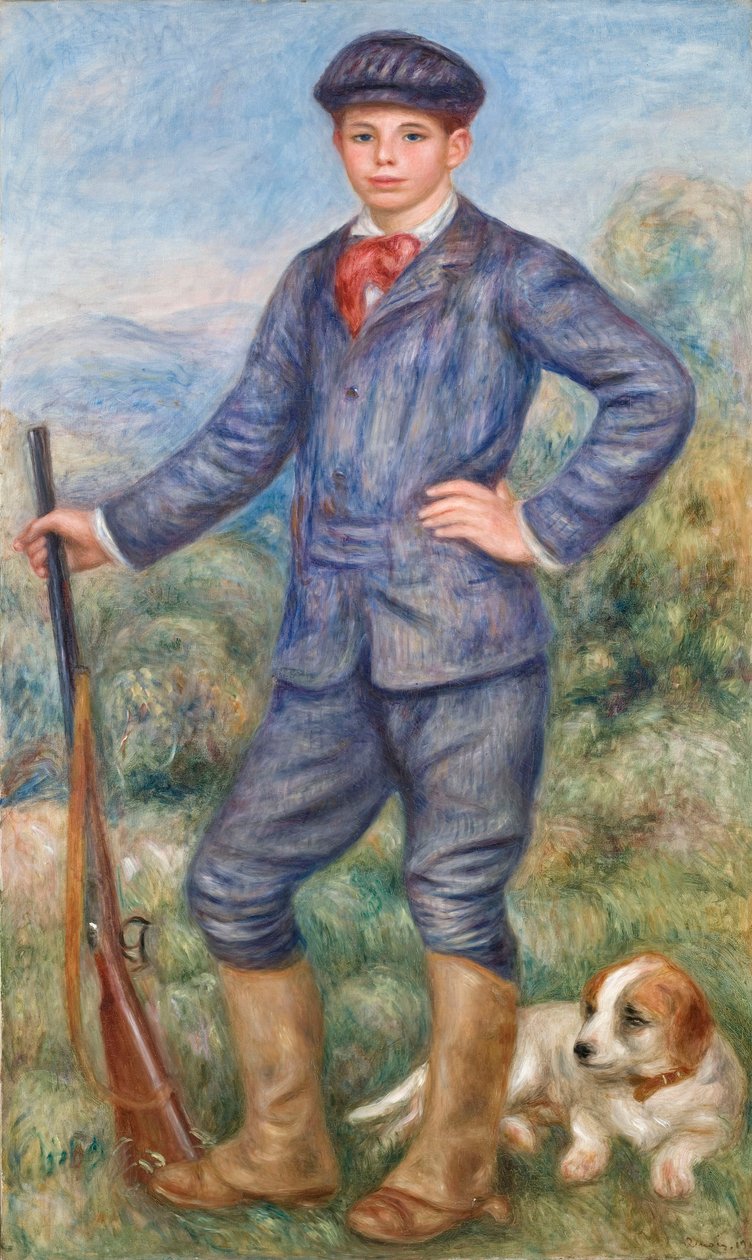 Jean Renoir som jeger, 1910. av Pierre Auguste Renoir