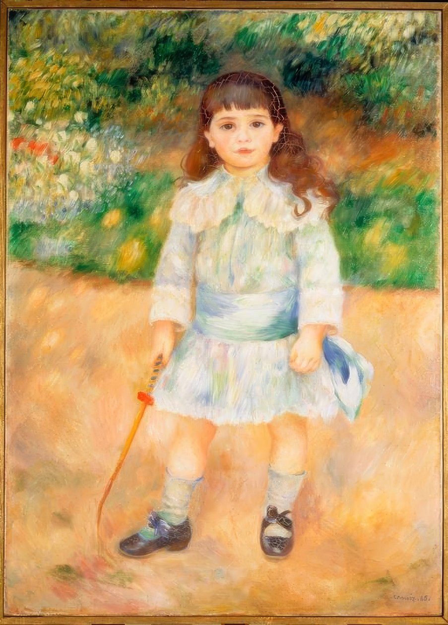 Gutt med en liten pisk av Pierre Auguste Renoir