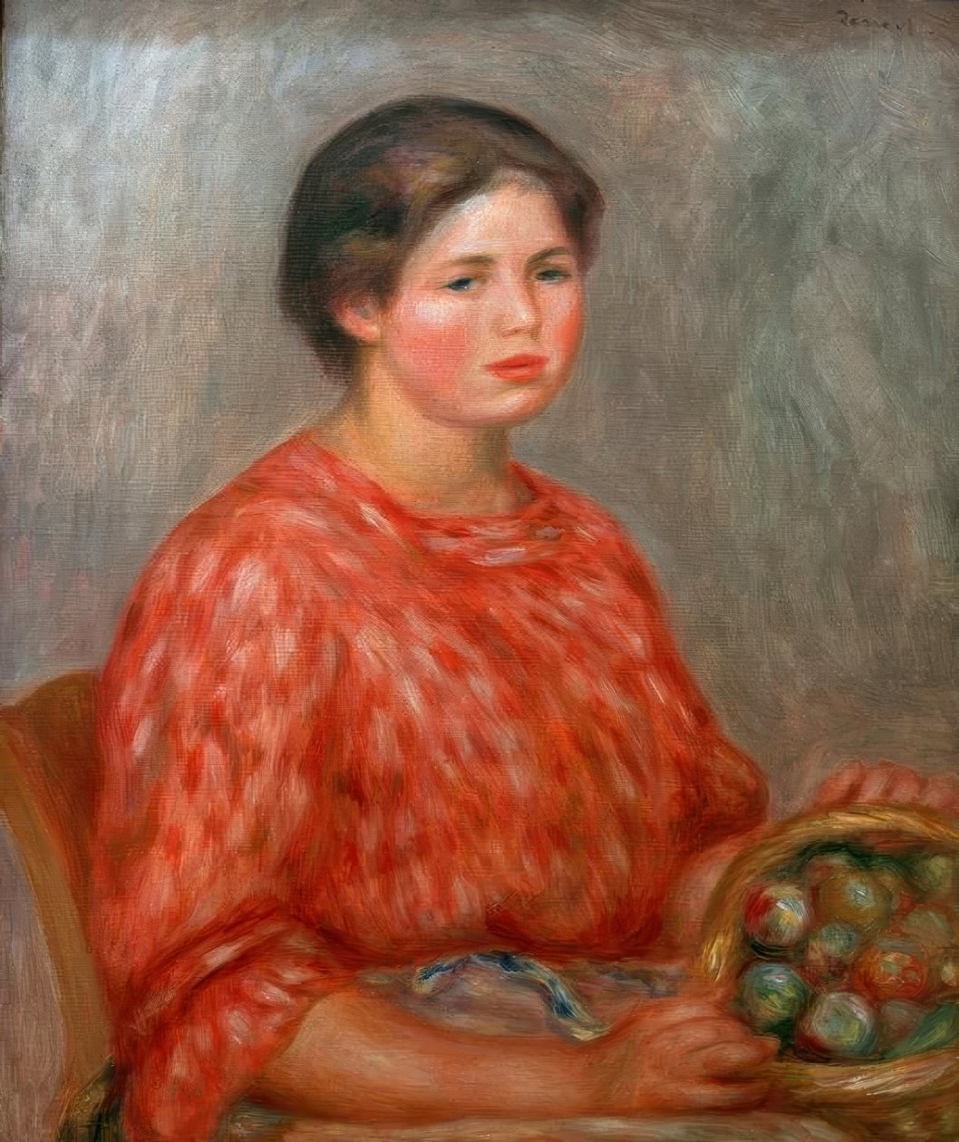 La Fruitiere av Pierre Auguste Renoir