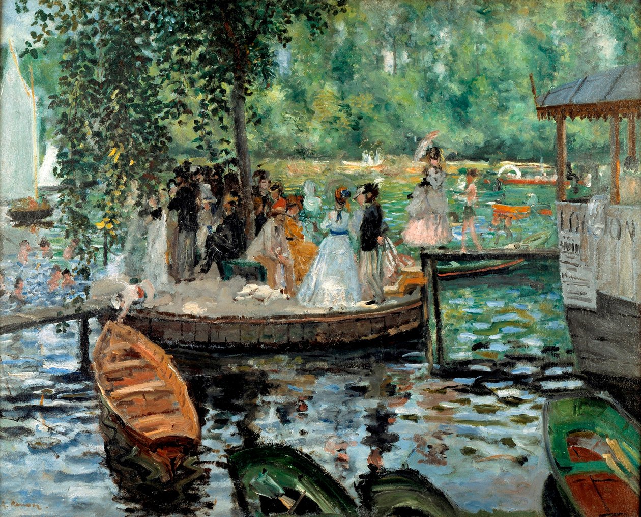 La Grenouillère av Pierre Auguste Renoir