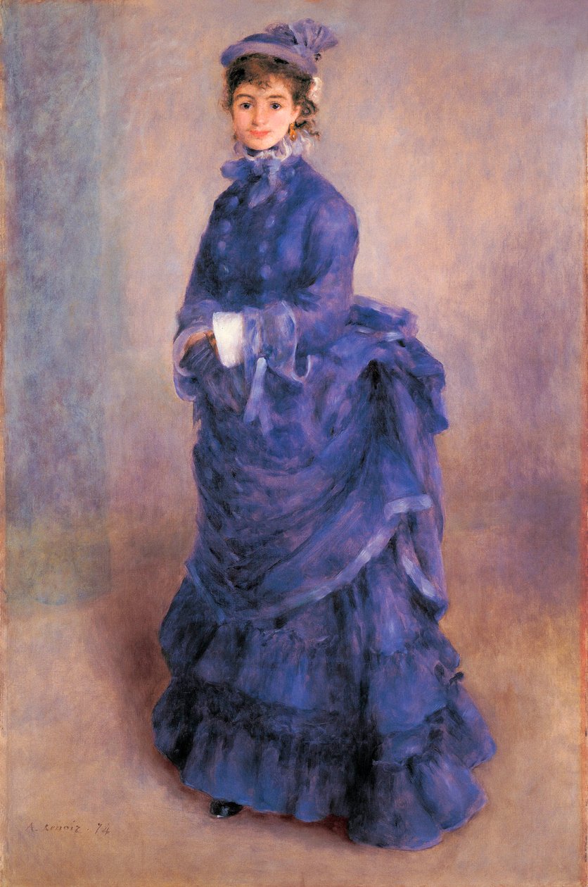 "La Parisienne", portrett av Madame Henriette Henriot, fransk skuespillerinne og foretrukket modell av maleren av Pierre Auguste Renoir