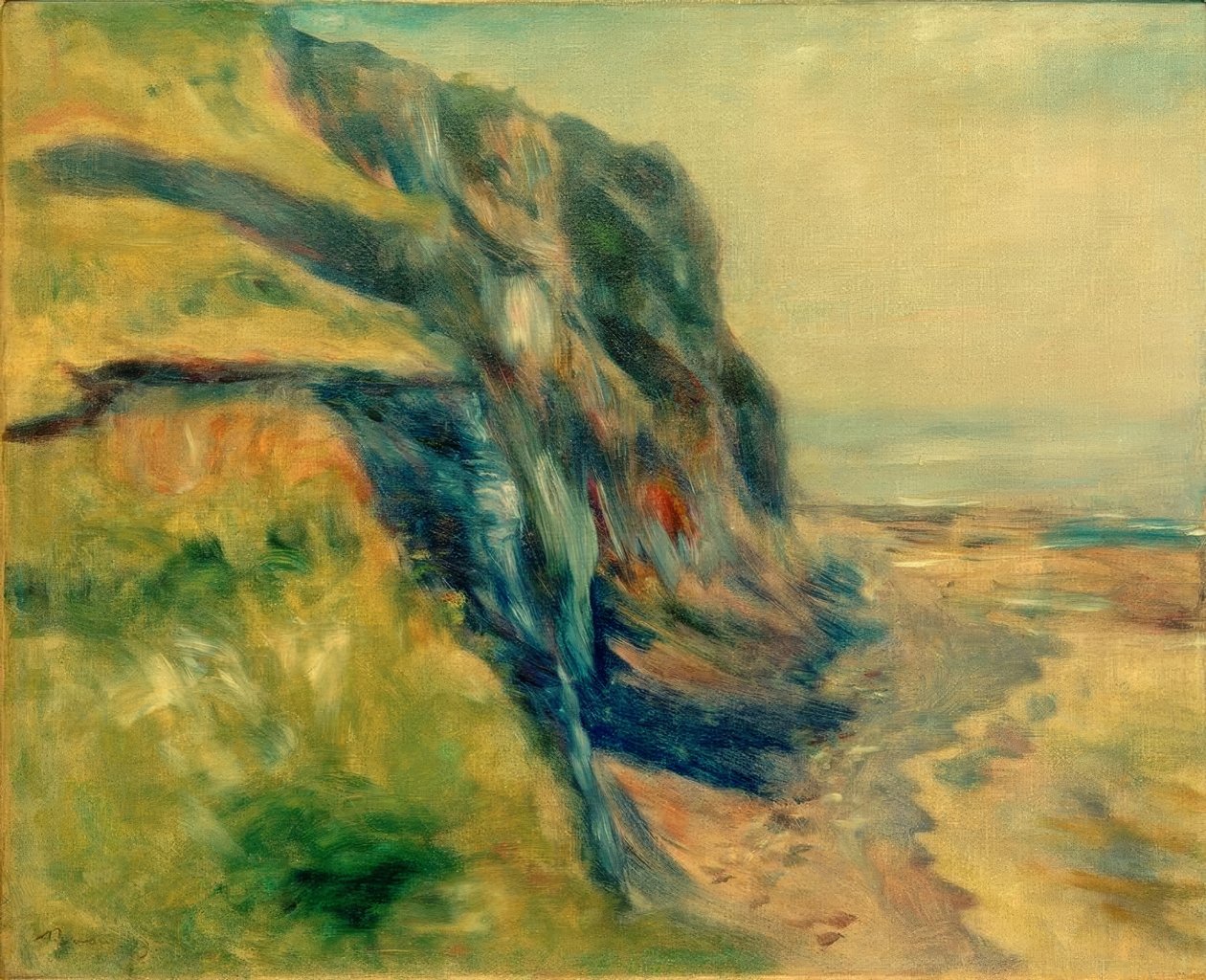 Kysten nær Dieppe av Pierre Auguste Renoir