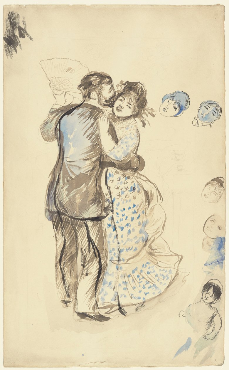 La danse? la campagne (Dansen på landet) av Pierre Auguste Renoir