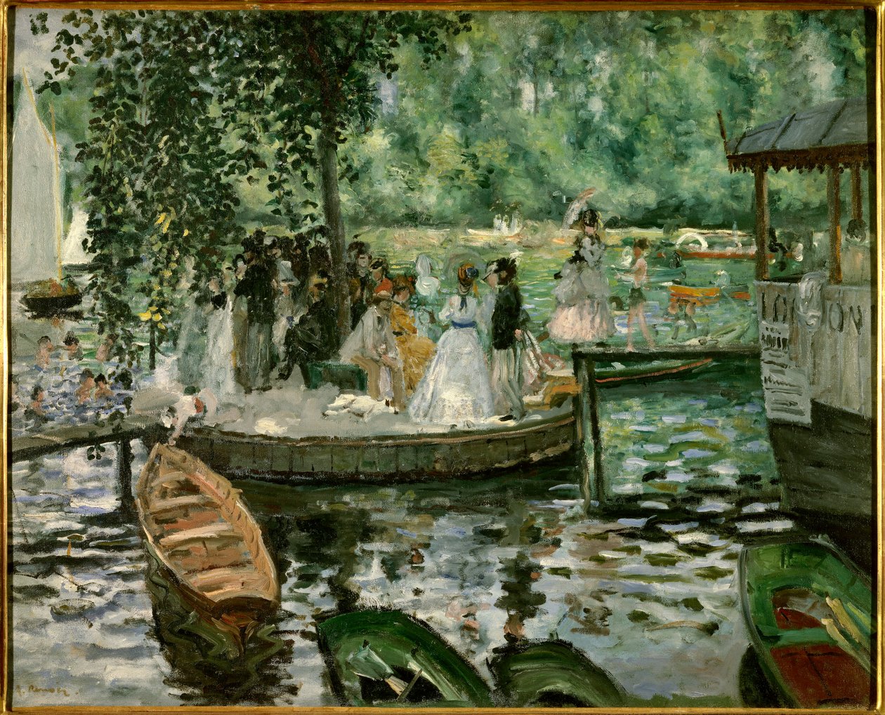 Frosken-maleri av Pierre Auguste Renoir (1841-1919) 1869 Stockholm, Nasjonalmuseet av Pierre Auguste Renoir