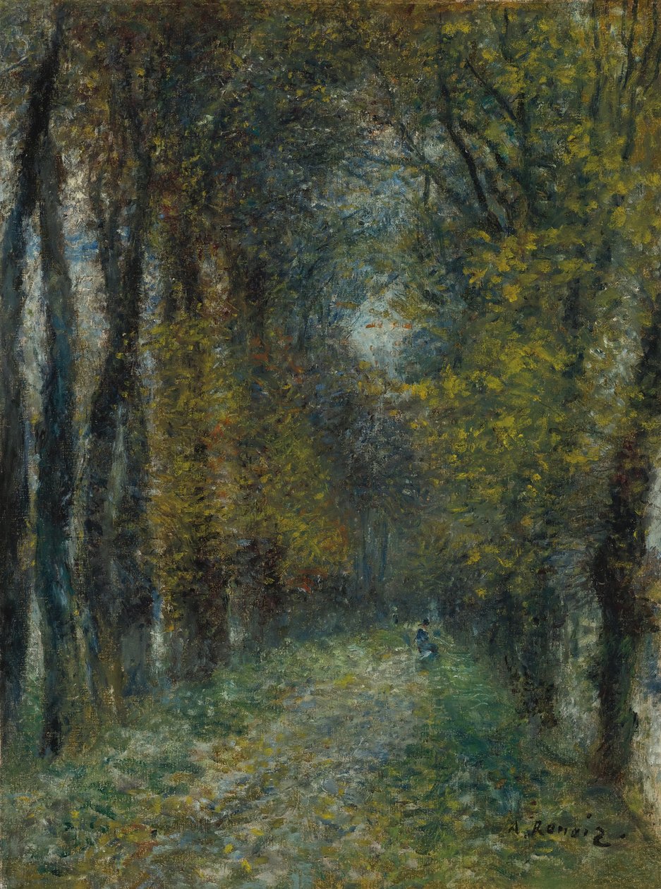 Overbygd gangvei, 1872 av Pierre Auguste Renoir
