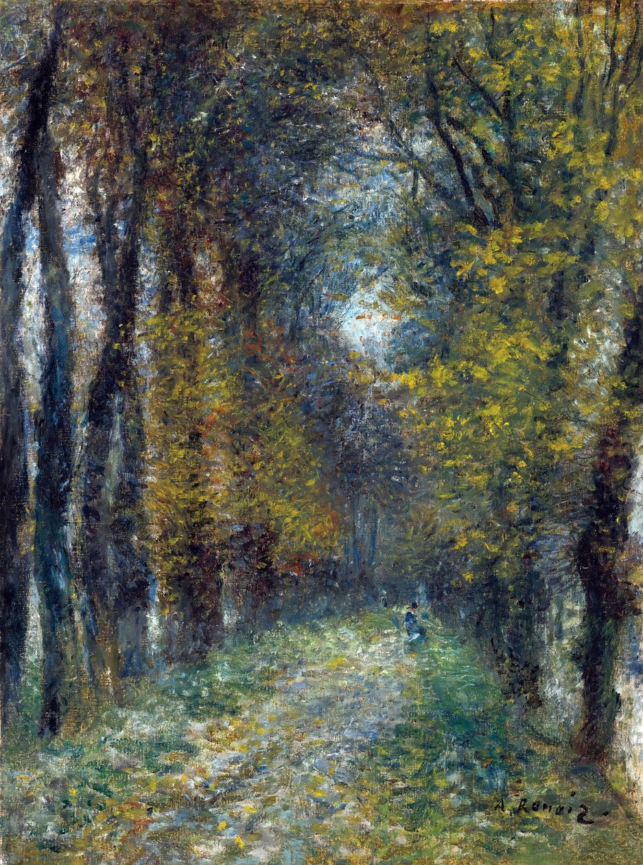 Den overbygde smug - Maleri av Pierre Auguste Renoir (1841-1919) av Pierre Auguste Renoir