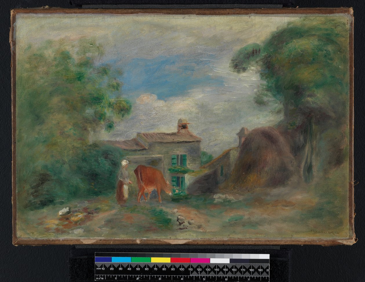 Landskap med figurer, før 1919 av Pierre Auguste Renoir
