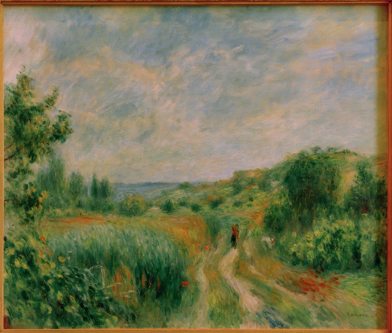 Landskap nær Essoyes av Pierre Auguste Renoir