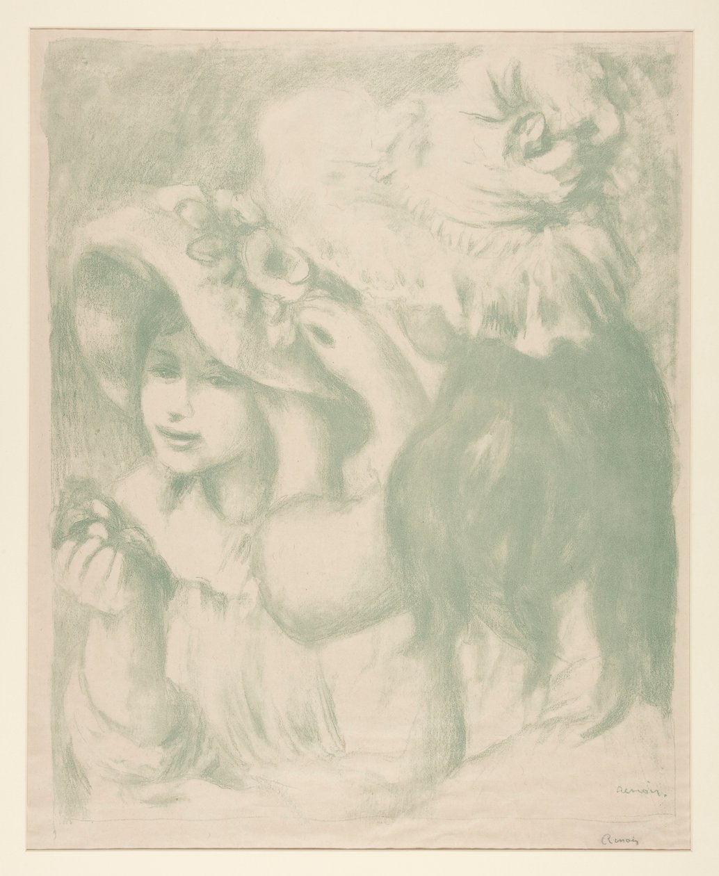 Le Chapeau ?pingl? (The Pinned Hat) av Pierre Auguste Renoir