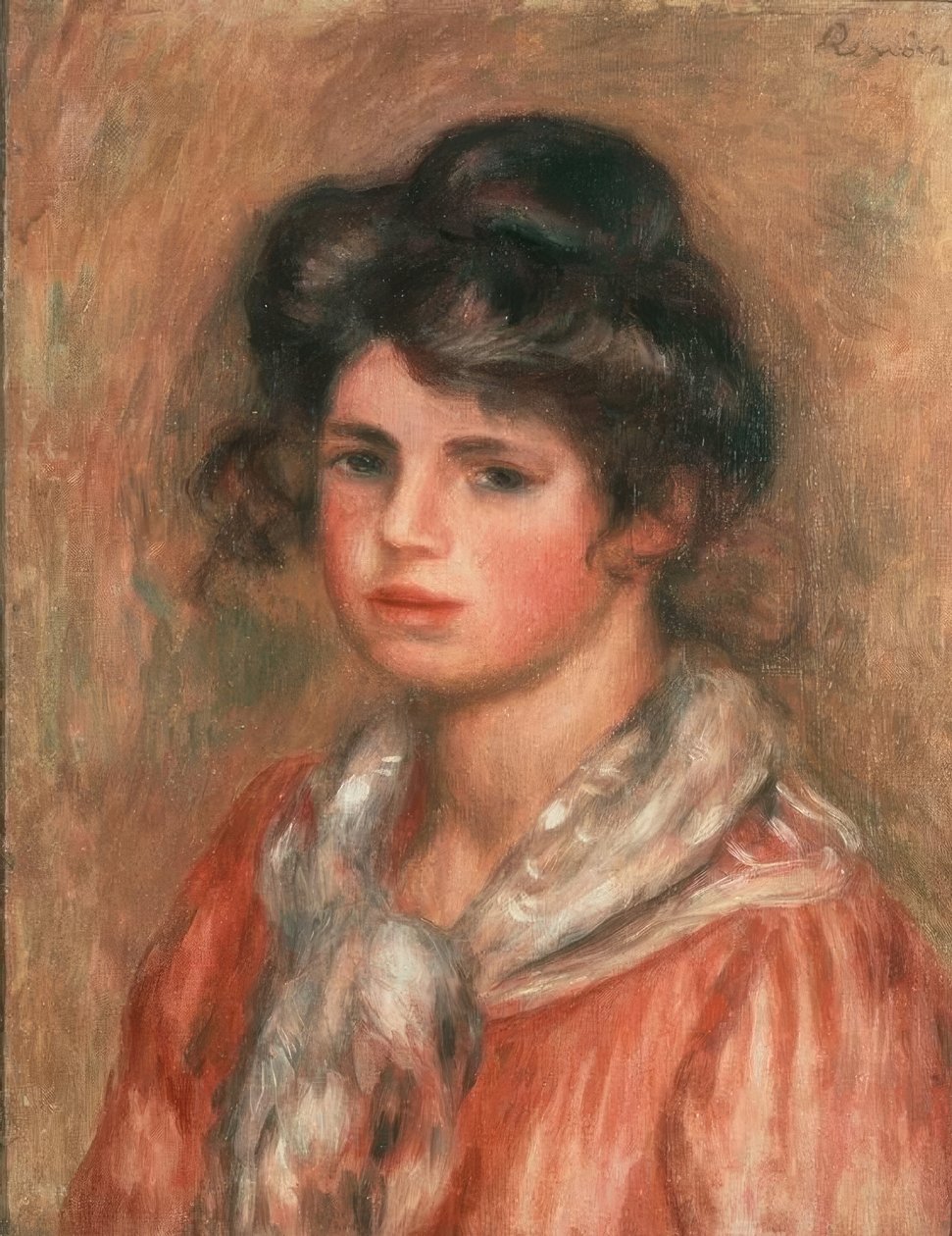 Det hvite tørkleet av Pierre Auguste Renoir