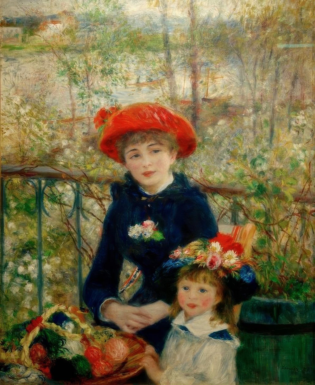 De to søstrene (på terrassen) av Pierre Auguste Renoir