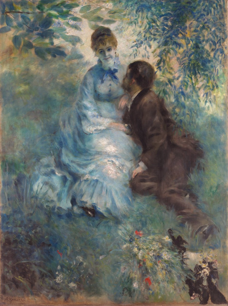 Lovers Idyll, 1875 av Pierre Auguste Renoir