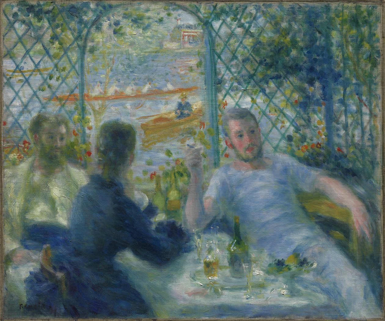 Lunsj på restauranten Fournaise (roernes lunsj) av Pierre Auguste Renoir
