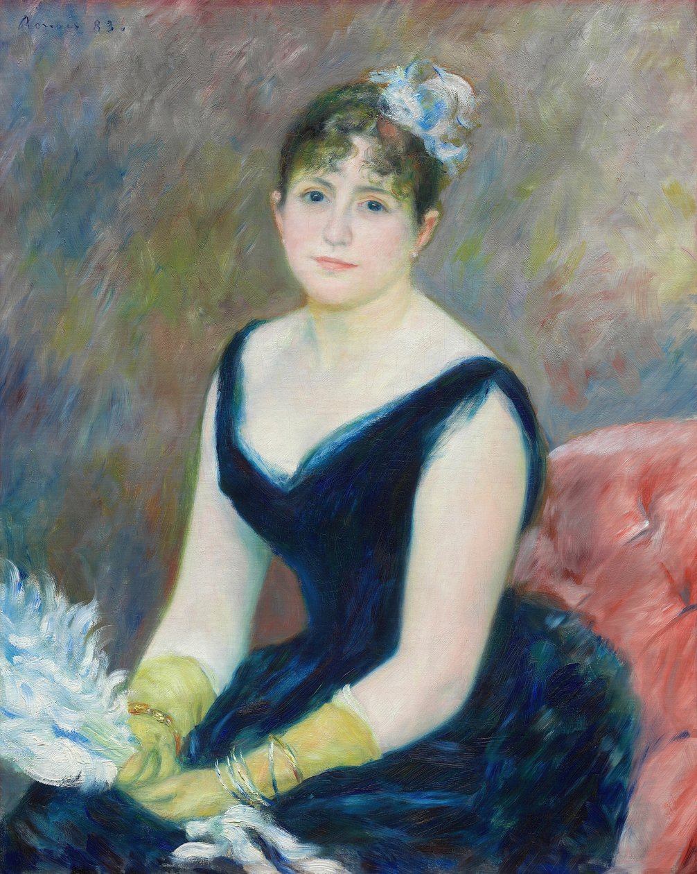 Madame Léon Clapisson, 1883. av Pierre Auguste Renoir