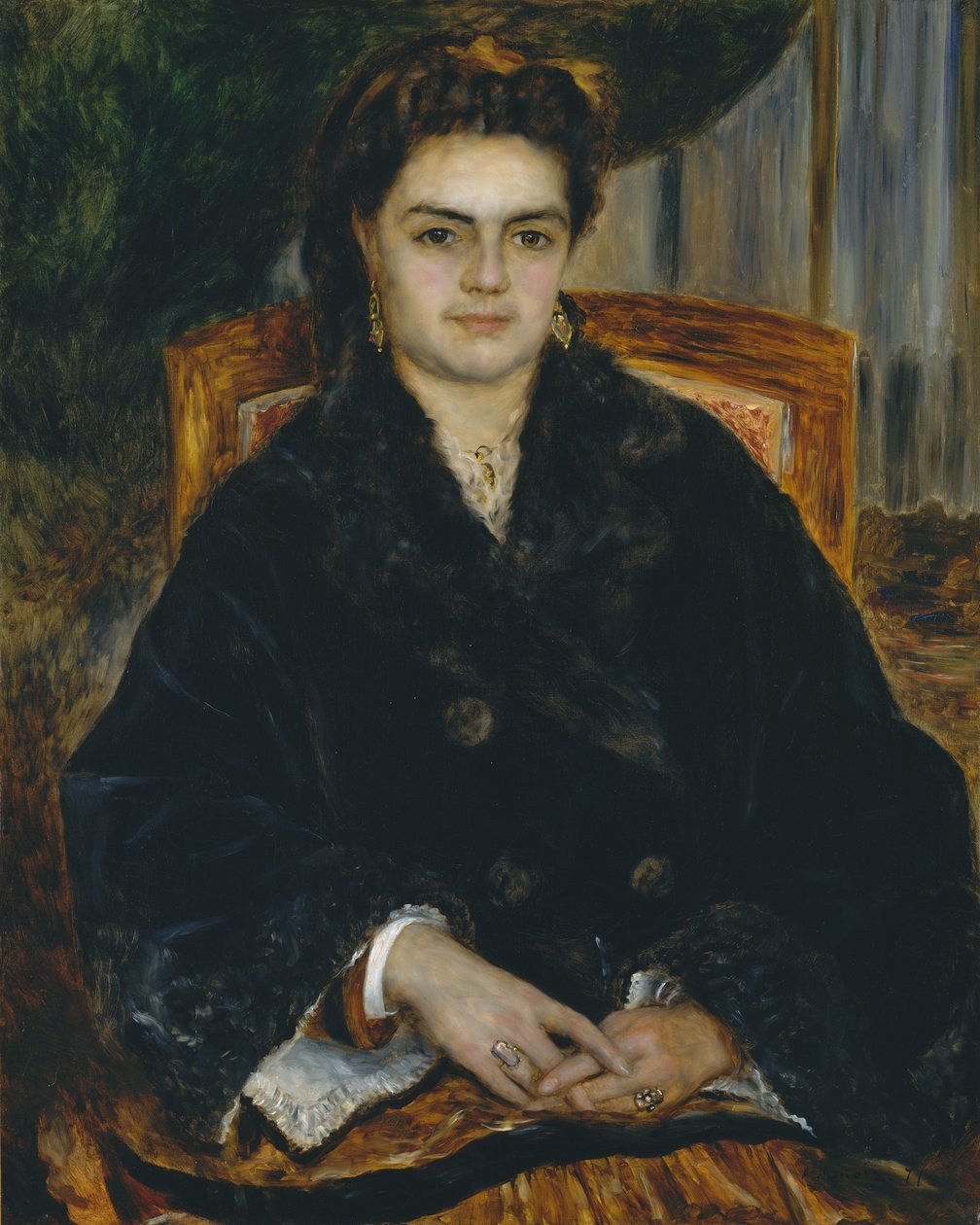 Madame Édouard Bernier Marie-Octavie-Stéphanie Laurens, 1838-1920, 1871. av Pierre Auguste Renoir