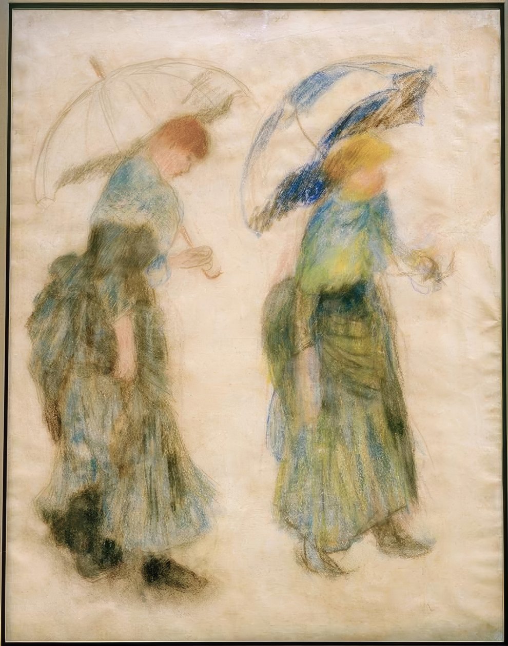 Jente med paraply av Pierre Auguste Renoir