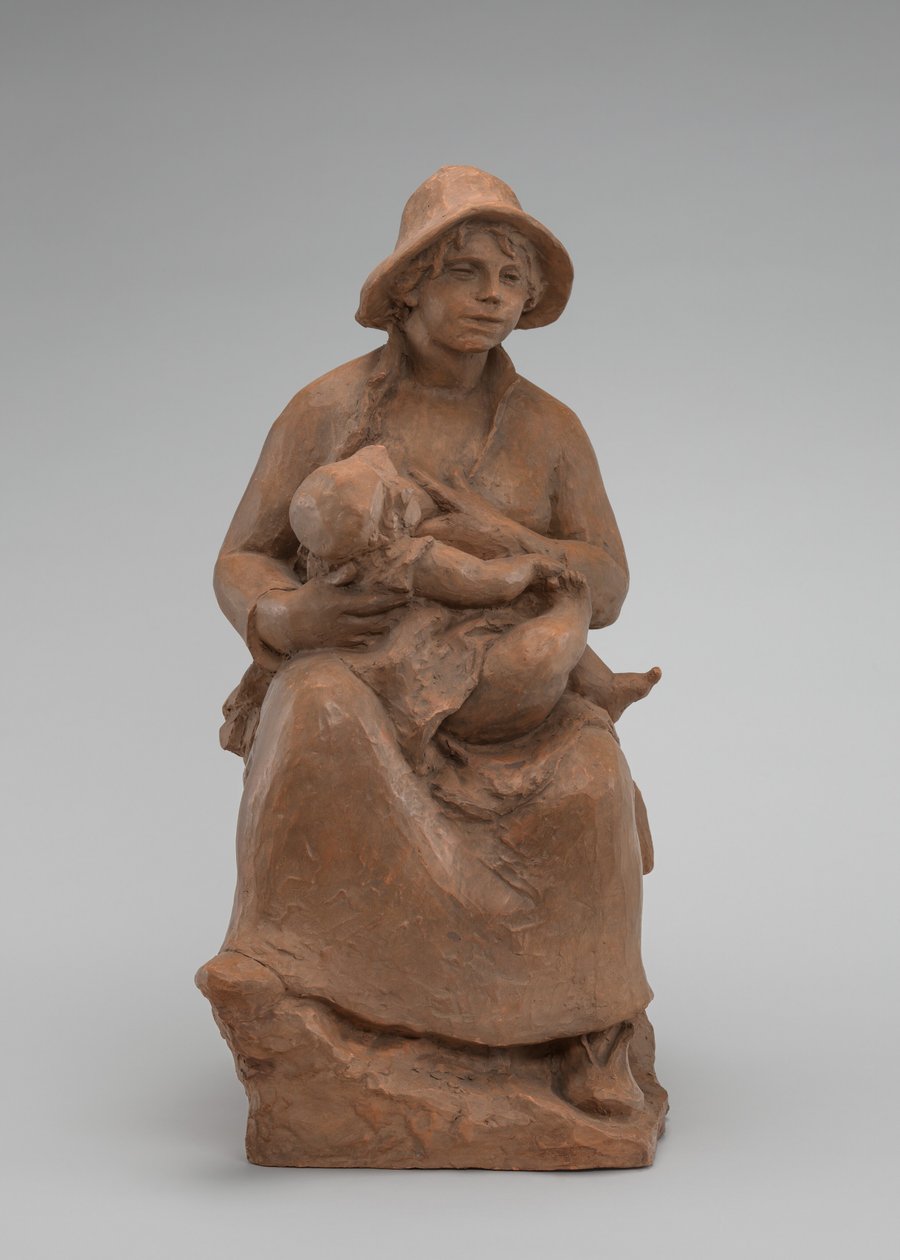 Barselskap: Madame Renoir og sønn, ca. 1916. av Pierre-Auguste Renoir