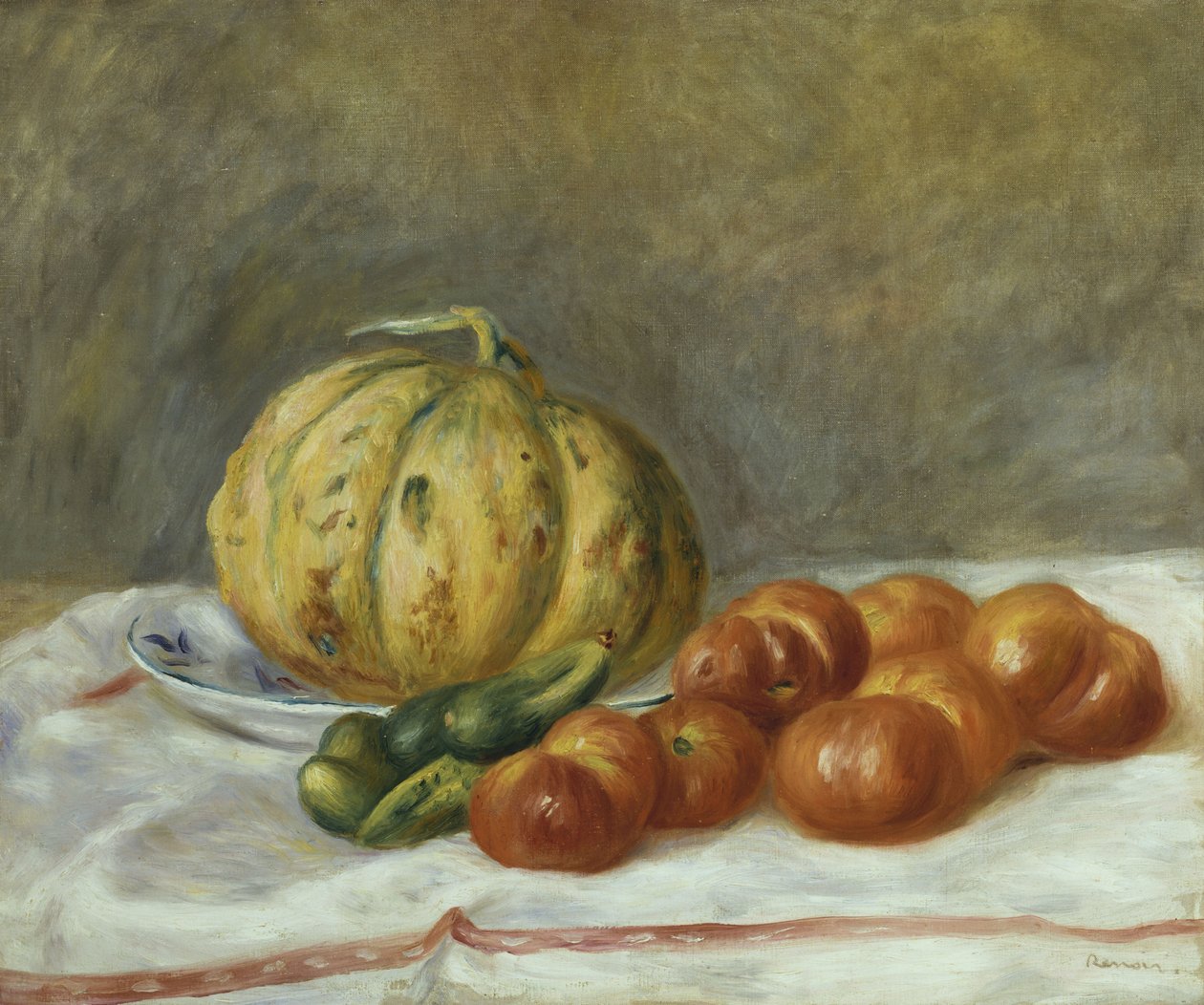 Melon og tomater, 1903 av Pierre Auguste Renoir