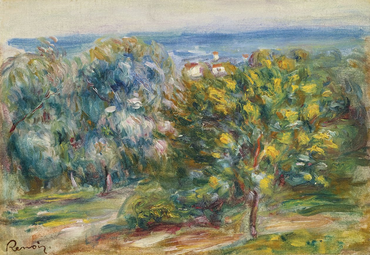 Middagslandskap, 1910 av Pierre Auguste Renoir