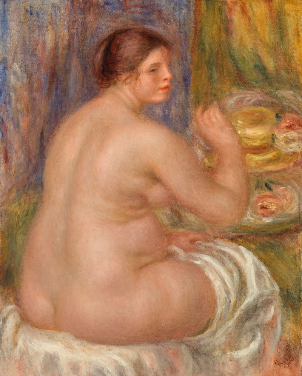 Naken fra ryggen (Nu de dos) av Pierre Auguste Renoir