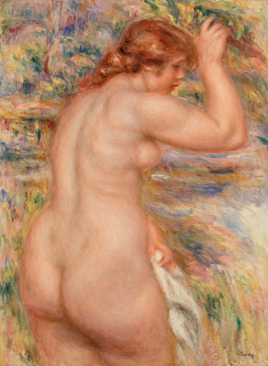 Naken i et landskap av Pierre Auguste Renoir