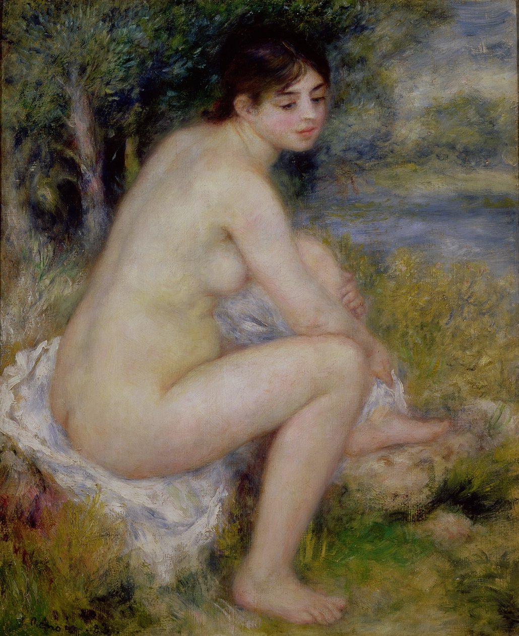 Naken i et landskap av Pierre Auguste Renoir
