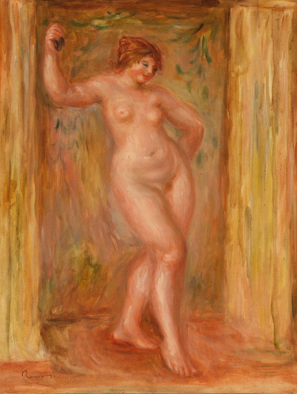 Naken med kastanjetter av Pierre Auguste Renoir