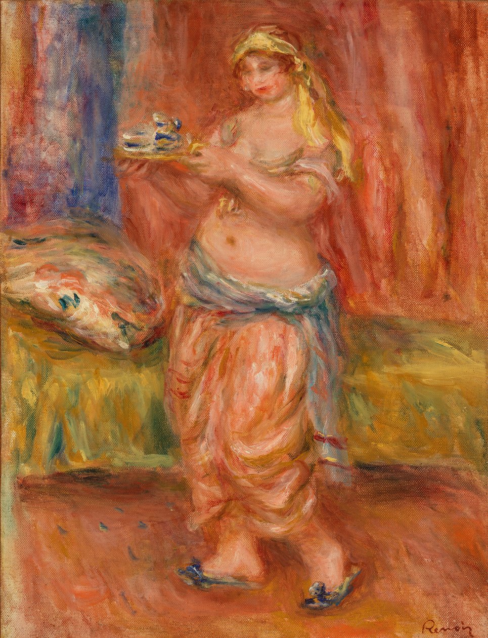 Odalisque med tesett av Pierre Auguste Renoir