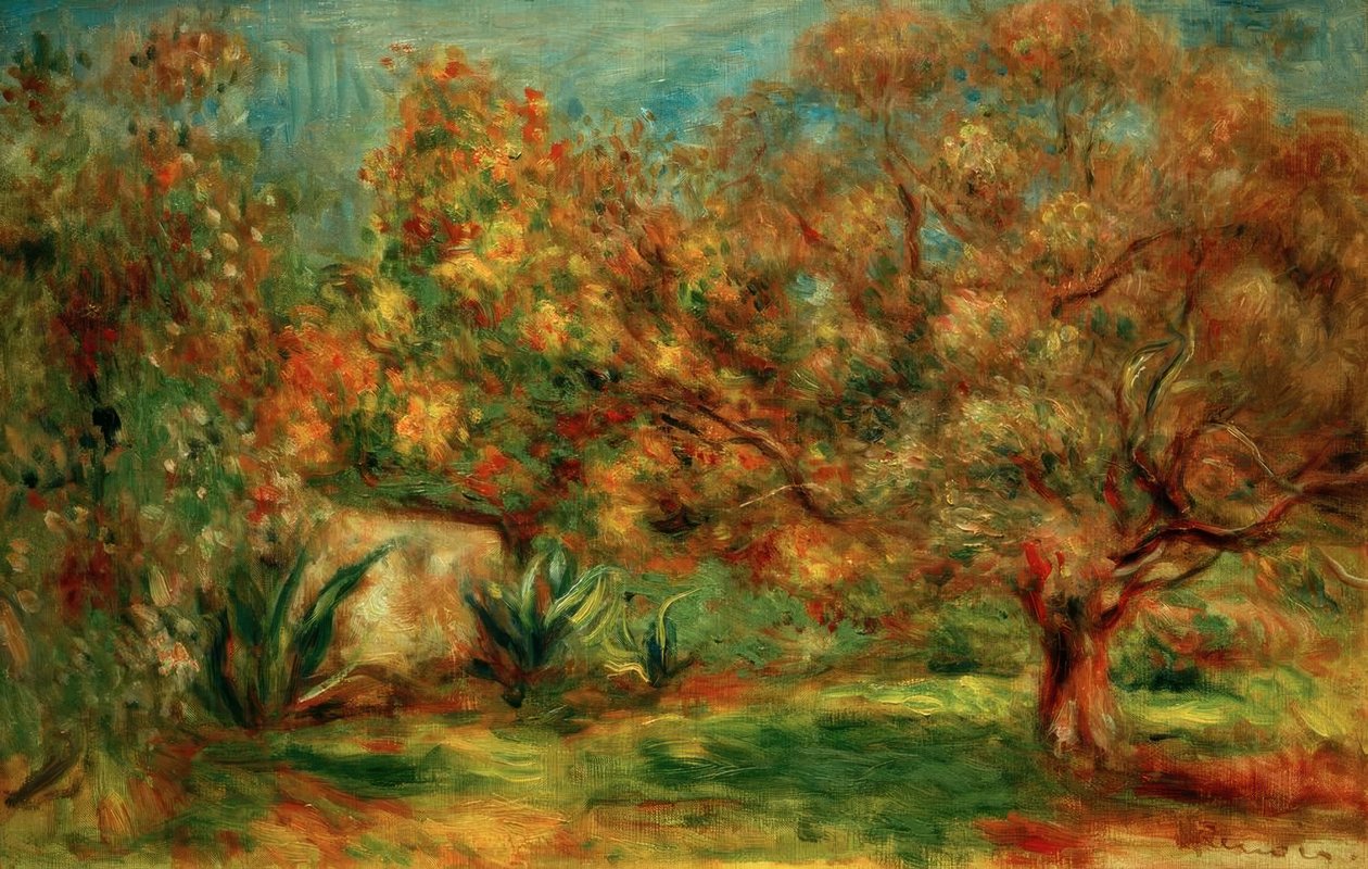 Olivenhage av Pierre Auguste Renoir