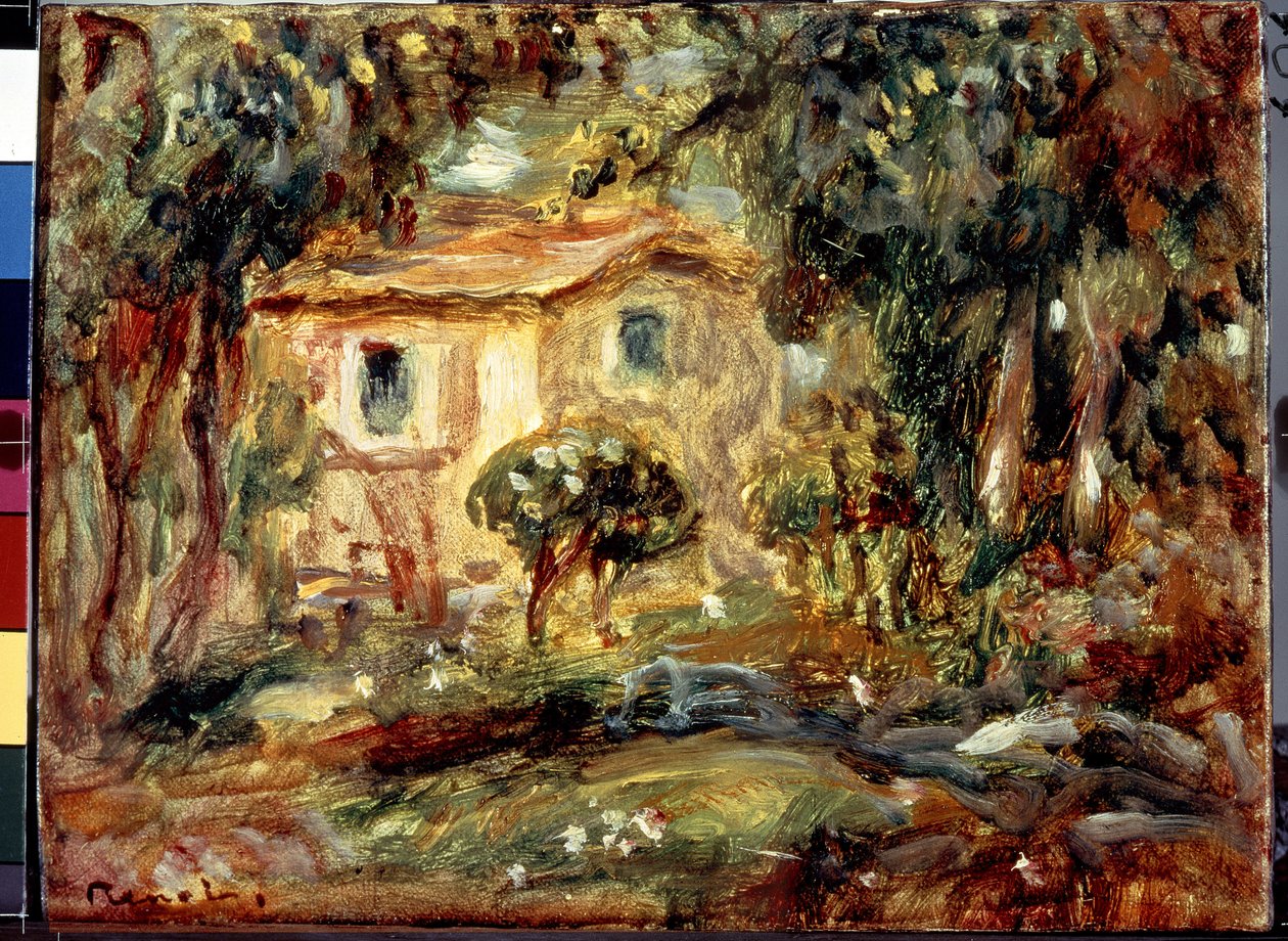 Landsbygda. Le Canet. Maleri av Pierre Auguste Renoir (Pierre-Auguste Renoir av Pierre Auguste Renoir