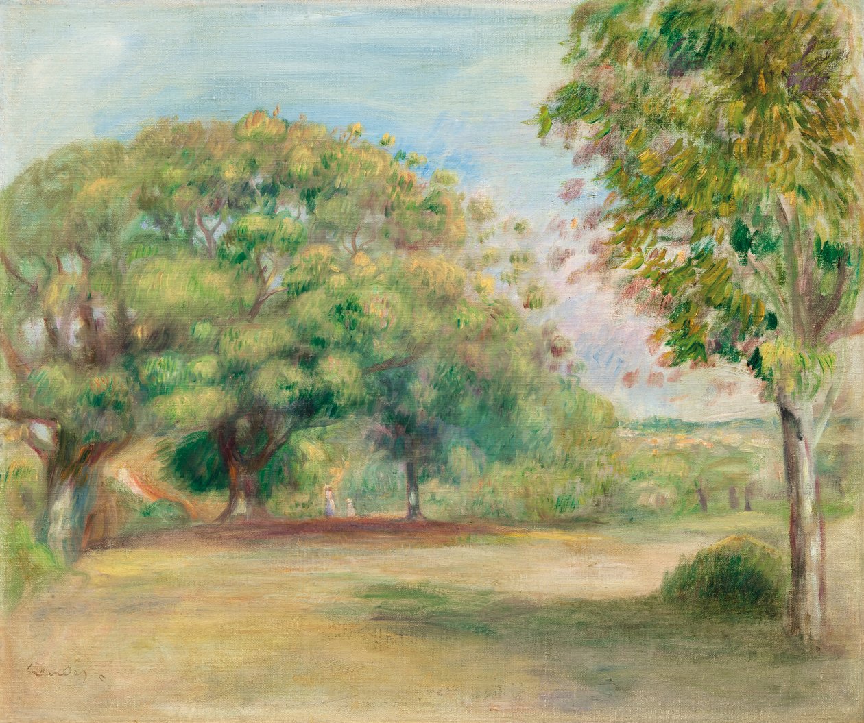 Paysage, c. 1892 (olje på lerret) av Pierre Auguste Renoir