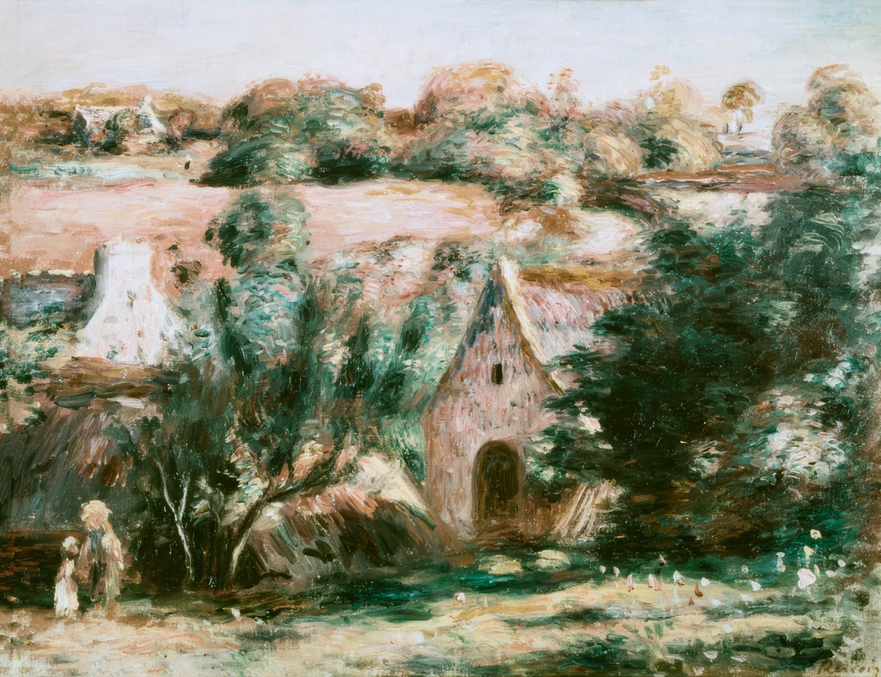 Bretagne landskap av Pierre Auguste Renoir